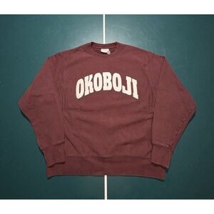 Vintage 90s Champion reverse weave University of Okoboji Crewneck sweatshirt L